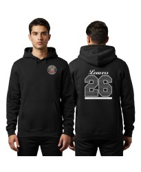 School Leavers Hoodies Personalised front logo Embroidery Back Names inside 26 
